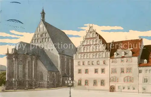 AK / Ansichtskarte 73817011 Freiberg__Sachsen Untermarkt Dom Albert-Museum 