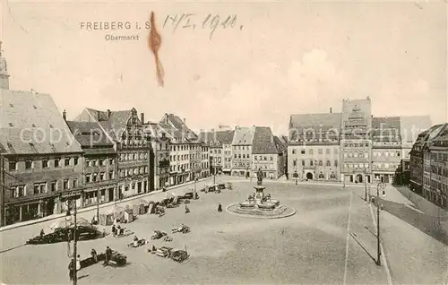 AK / Ansichtskarte  Freiberg__Sachsen Obermarkt 