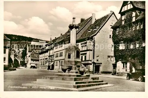 AK / Ansichtskarte  Bad_Frankenhausen Platz Denkmal Bad_Frankenhausen