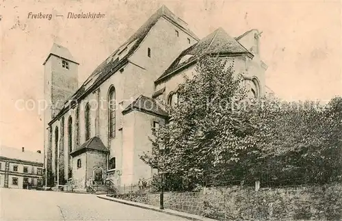 AK / Ansichtskarte  Freiberg__Sachsen Nicolaikirche 