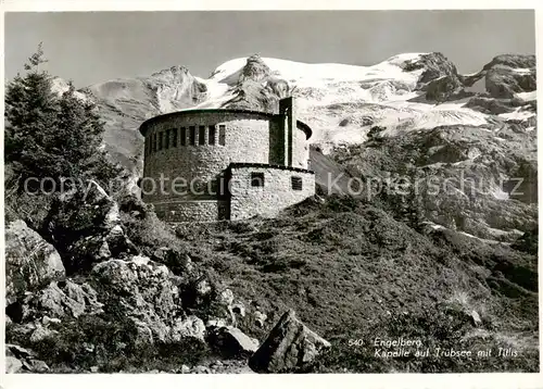 AK / Ansichtskarte Engelberg__OW Kapelle auf Truebsee mit Titlis 