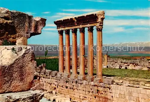 AK / Ansichtskarte  Baalbeck_Baalbek_Lebanon The Six Columns of the Jupiter Temple Antike Staette 