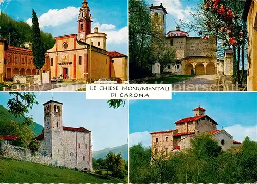 AK / Ansichtskarte Carona_Lago_di_Lugano_TI Chiese monumentali 