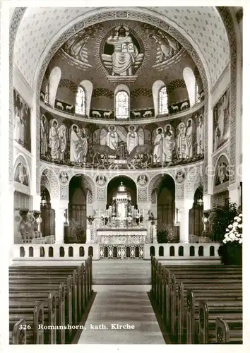AK / Ansichtskarte Romanshorn_TG Katholische Kirche Inneres Altar Romanshorn TG