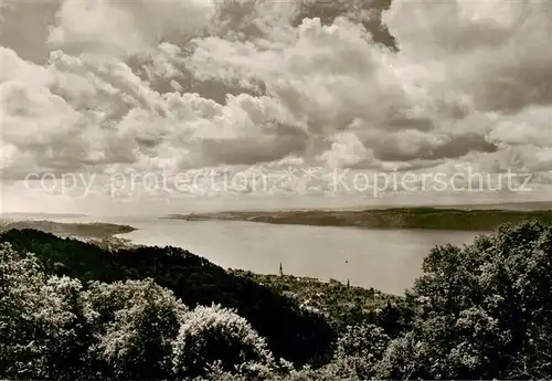 AK / Ansichtskarte  Sipplingen_Bodensee Panorama ueberlinger See vom Haldenhof gesehen Sipplingen Bodensee