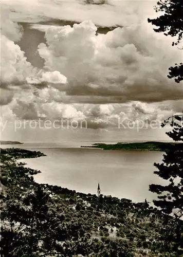 AK / Ansichtskarte  Sipplingen_Bodensee Panorama ueberlinger See vom Haldenhof gesehen Sipplingen Bodensee