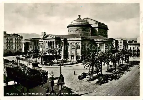 AK / Ansichtskarte 73817099 Palermo__Sicilia Teatro Massimo Piazza Guiseppe Verdi 