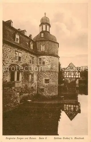 AK / Ansichtskarte  Schloss_Crottorf_Morsbach Teilansicht 