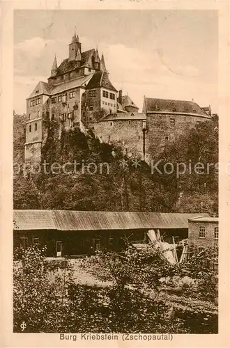 AK / Ansichtskarte  Zschopautal Burg Kriebstein Zschopautal