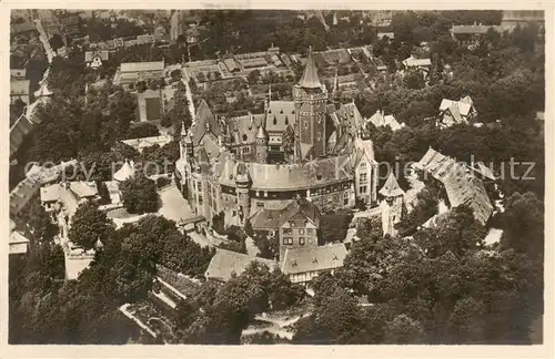 AK / Ansichtskarte 73817151 Wernigerode_Harz Schloss Wernigerode Fliegeraufnahme Wernigerode Harz