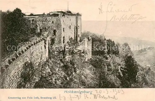 AK / Ansichtskarte Hohkoenigsburg_Haut Koenigsbourg Schloss 