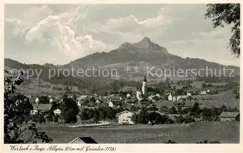 AK / Ansichtskarte  Wertach Panorama mit Gruenten Wertach