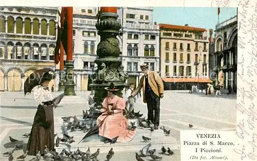 AK / Ansichtskarte  Venezia_Venedig Piazza di San Marco I Piccioni Venezia Venedig