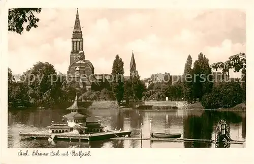 AK / Ansichtskarte  Kiel Kleiner Kiel mit Rathaus Kiel