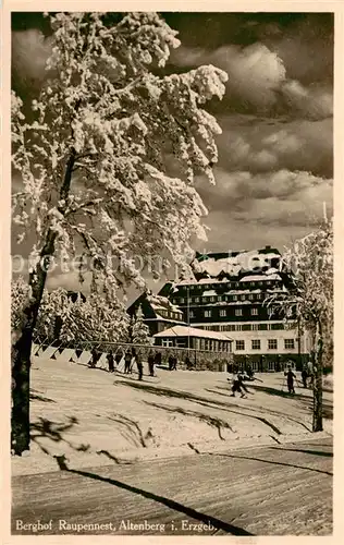 AK / Ansichtskarte  Altenberg__Osterzgebirge Berghof Raupennest Winterlandschaft 