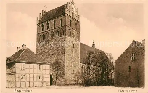 AK / Ansichtskarte  Angermuende Marienkirche Angermuende