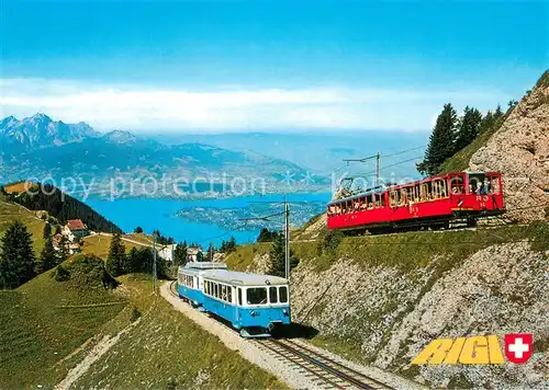 AK / Ansichtskarte  Bergbahn Rigi Mount Rigi Schweiz Bergbahn