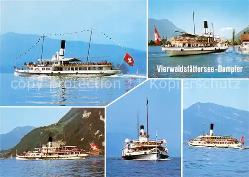 AK / Ansichtskarte  Dampfer_Binnenschifffahrt Vierwaldstaettersee Gallia Uri Stadt Luzern 