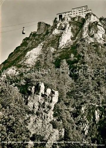 AK / Ansichtskarte  Seilbahn_Cable-Car_Telepherique Bad Reichenhall  Berghotel Predigtstuhl 