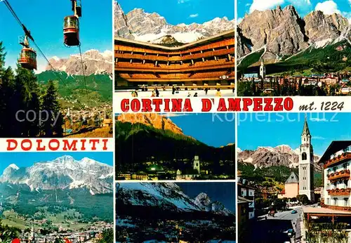 AK / Ansichtskarte 73817300 Seilbahn_Cable-Car_Telepherique Cortina Dampezzo Dolomiti 