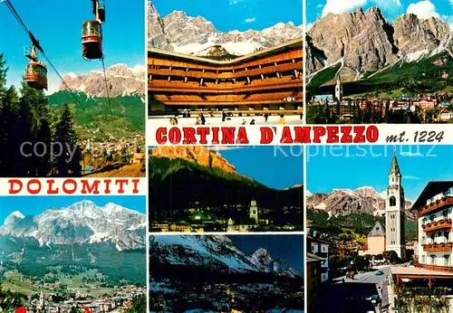 AK / Ansichtskarte  Seilbahn_Cable-Car_Telepherique Cortina Dampezzo Dolomiti 