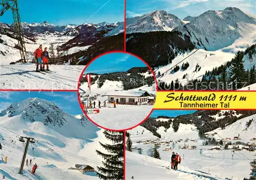 AK / Ansichtskarte  Skilift_Schlepplift_Remontees-Mecaniques Schattwald in Tirol Tannheimer Tal 