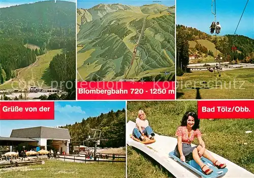 AK / Ansichtskarte  Sessellift_Chairlift_Telesiege Freizeitanlage Blombergbahn Bad Toelz Obb 