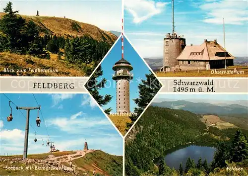 AK / Ansichtskarte 73817304 Sessellift_Chairlift_Telesiege Feldberg Schwarzwald  