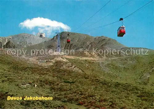 AK / Ansichtskarte  Seilbahn_Cable-Car_Telepherique Davos Jakobshorn  