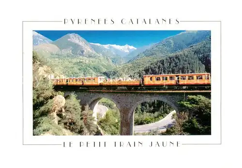 AK / Ansichtskarte 73817310 Eisenbahn Lumiere et Couleurs des Pyrenees Catalanes Eisenbahn