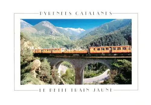 AK / Ansichtskarte  Eisenbahn Lumiere et Couleurs des Pyrenees Catalanes Eisenbahn