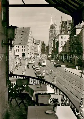 AK / Ansichtskarte  Strassenbahn Nuernberg Koenigstrasse 