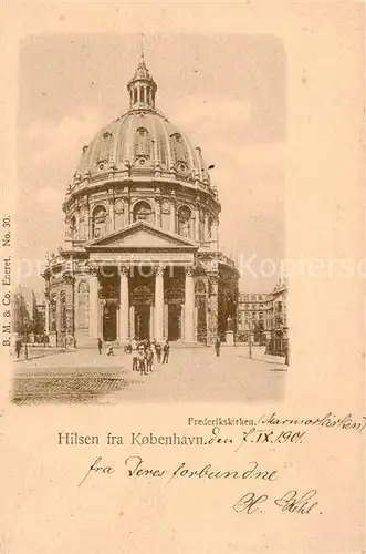 AK / Ansichtskarte 73817348 Kobenhavn Frederikskirken Kobenhavn