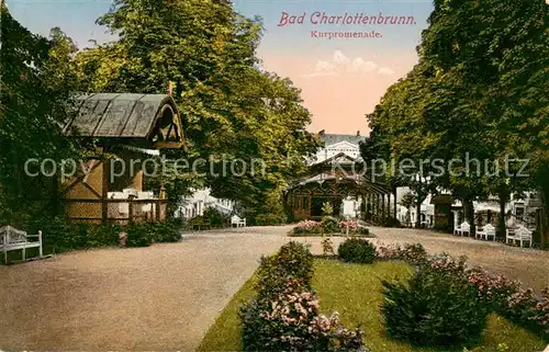 AK / Ansichtskarte  Bad_Charlottenbrunn_PL Kurpromenade 