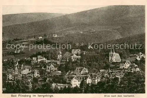 AK / Ansichtskarte  Bad_Flinsberg_Swieradow_Zdroj_PL Panorama mit Blick zum Iserkamm 