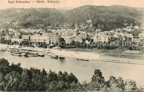 AK / Ansichtskarte  Bad_Schandau Panorama Bad_Schandau