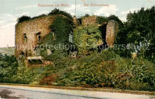 AK / Ansichtskarte  Ruedesheim_am_Rhein Die Broemserburg 