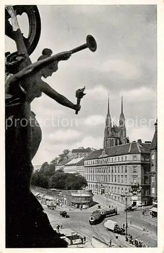 AK / Ansichtskarte  Bruenn_Brno Bahnhofplatz Bruenn_Brno