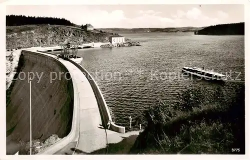 AK / Ansichtskarte  Saaletalsperre_Thueringen am Bleiloch Staumauer 