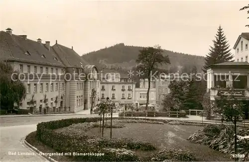 AK / Ansichtskarte  Bad_Landeck_Schlesien_PL Georgenbad mit Bismarckkoppe 