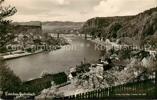 AK / Ansichtskarte 73817554 Tetschen-Bodenbach_Boehmen_Decin_CZ Panorama 