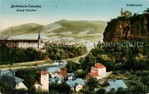 AK / Ansichtskarte  Bodenbach_-Tetschen_Boehmen_Ustecky_Kraj_CZ Schloss Tetschen Schaeferwand 