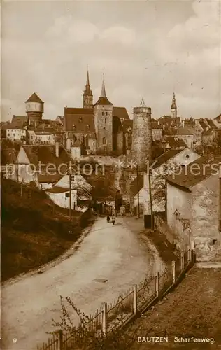 AK / Ansichtskarte  Bautzen Scharfenweg Bautzen