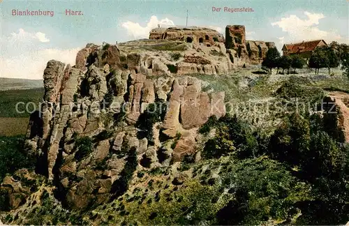 AK / Ansichtskarte 73817609 Blankenburg_Harz Der Regenstein Harz Zahnradbahn Blankenburg_Harz