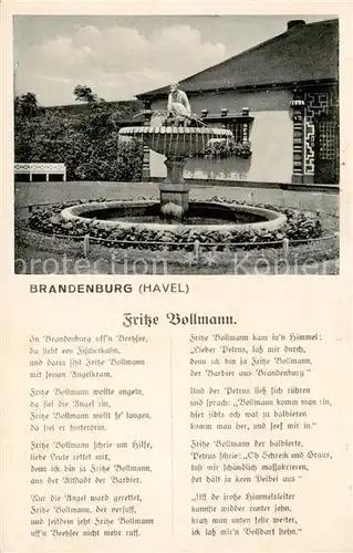 AK / Ansichtskarte  Brandenburg__Havel Brunnen Konzert und Ballhaus Waldschloesschen 