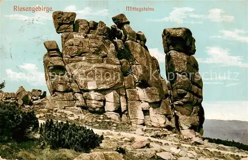 AK / Ansichtskarte  Riesengebirge_Schlesischer_Teil Mittagsteine 