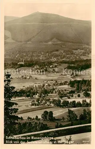 AK / Ansichtskarte  Schreiberhau_Szklarska_Poreba_Riesengebirge_PL Blick von der Sudetenstrasse auf die Reiftraeger 