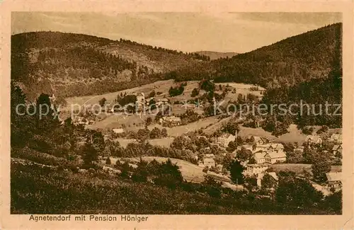 AK / Ansichtskarte 73817643 Agnetendorf_ Jagniatkow_Jelenia_Gora_Riesengebirge_PL mit Pension Hoeniger 