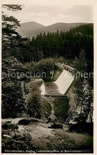 AK / Ansichtskarte 73817656 Krummhuebel_Karpacz_Riesengebirge_PL Lomnitztalsperre mit Schneekoppenblick 