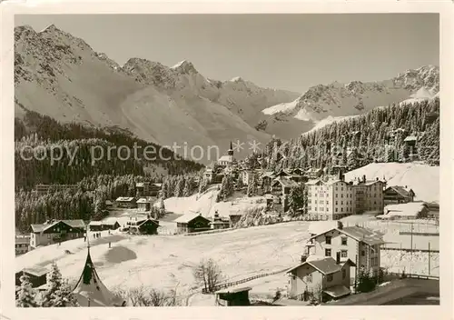 AK / Ansichtskarte Arosa_GR Panorama von Valsana Arosa_GR